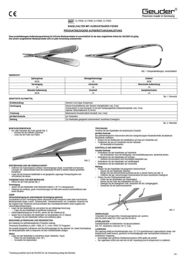 1102086A PA-Needle Holder with releasable spring