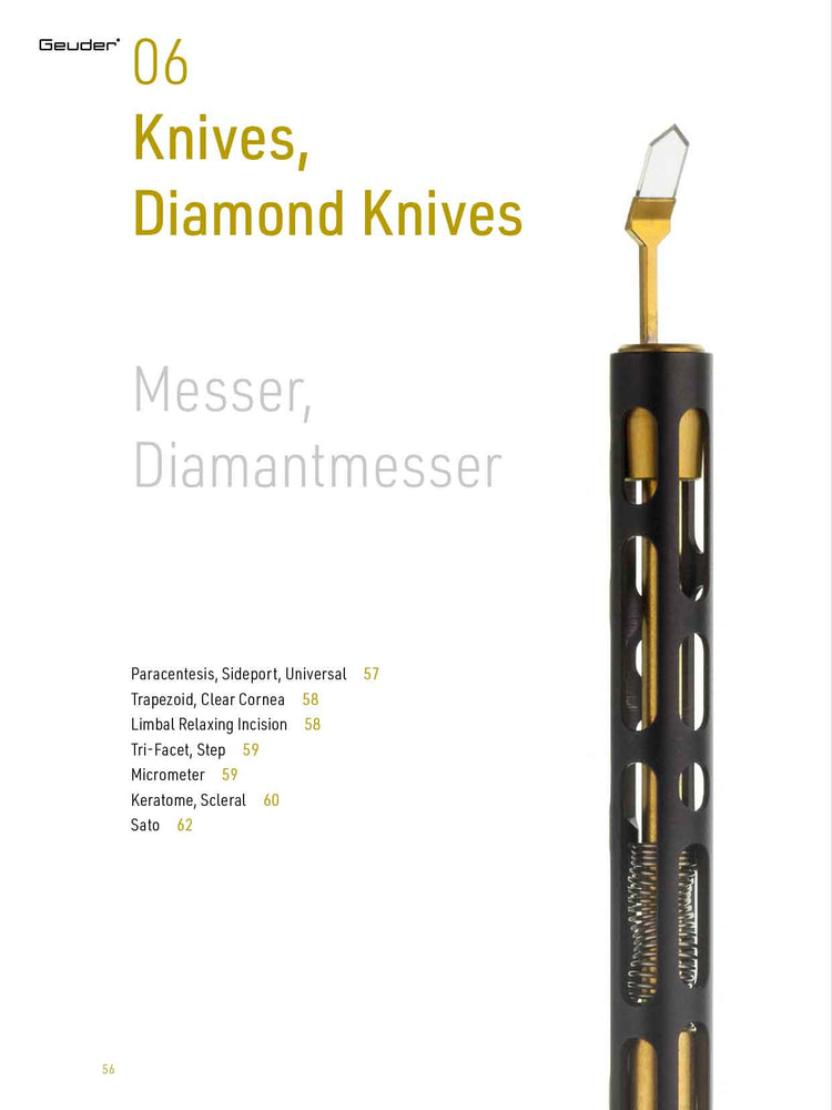 Messer, Diamantmesser