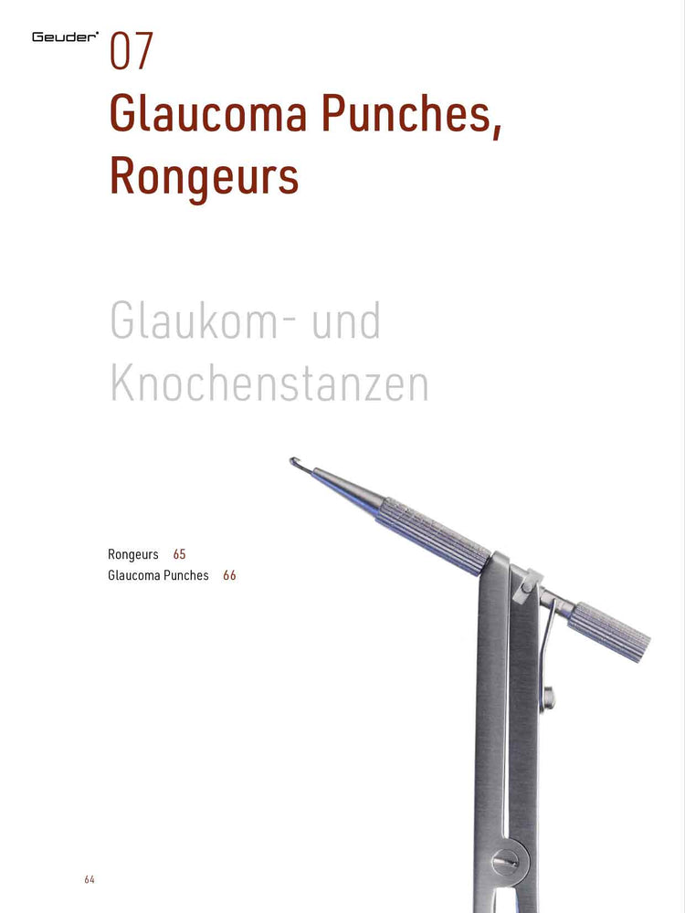 Glaucoma Punches, Rongeurs