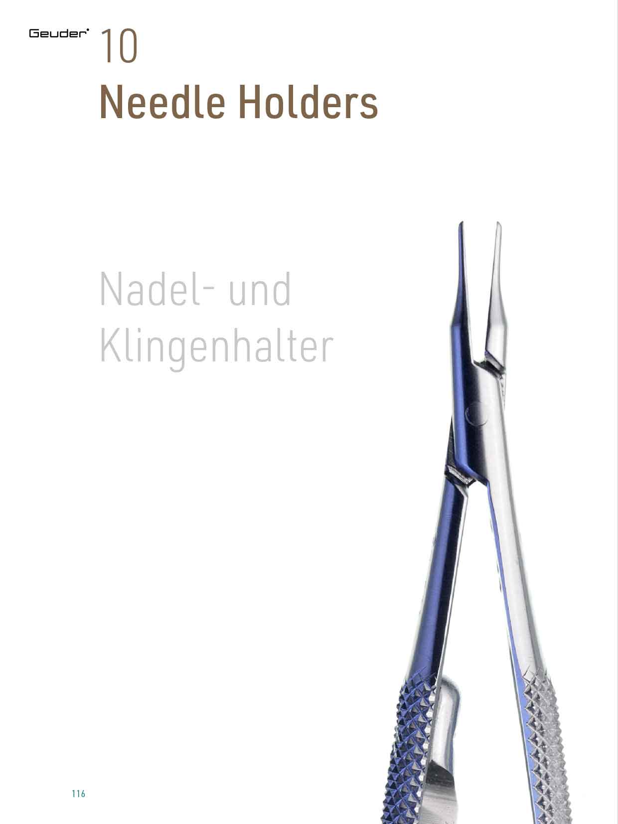 Nadel- und Klingenhalter