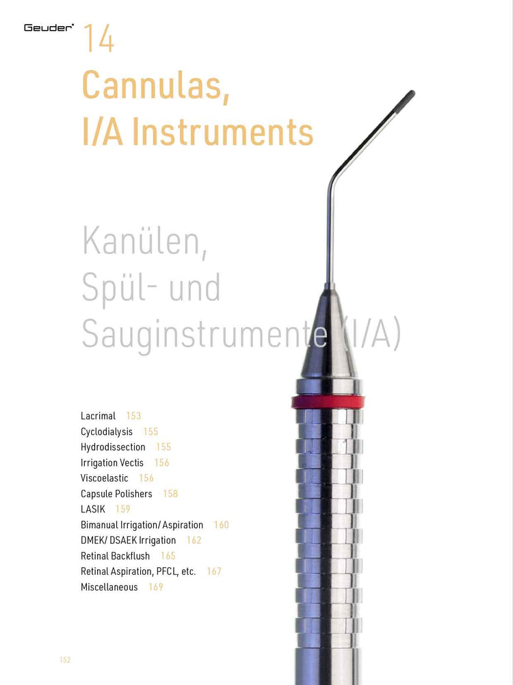 Kanülen, Spül- und Sauginstrumente (I/A)