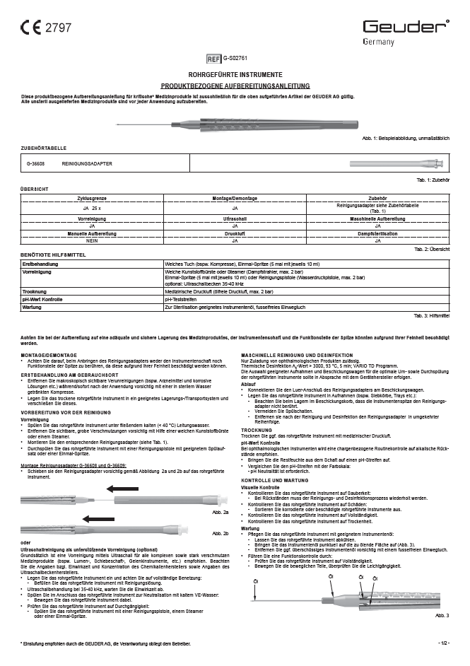 1102195A PA-S02761 Tube guided Instruments