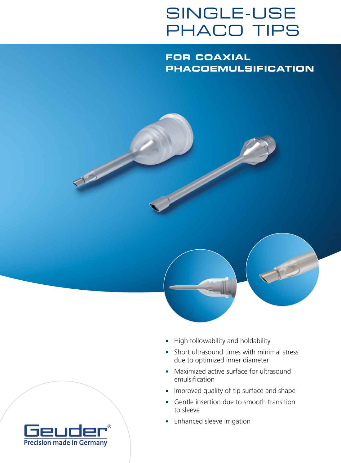 Phaco tips Geuder AG